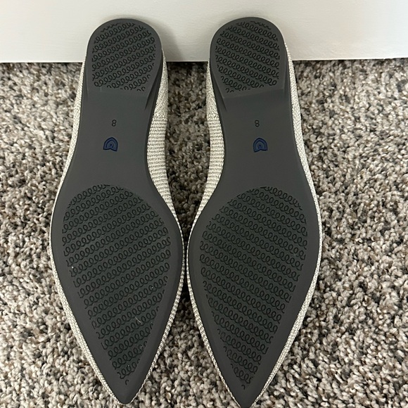 Rothy's Pointed Knit Flats in Beige (slight shimmer) - Picture 2 of 3